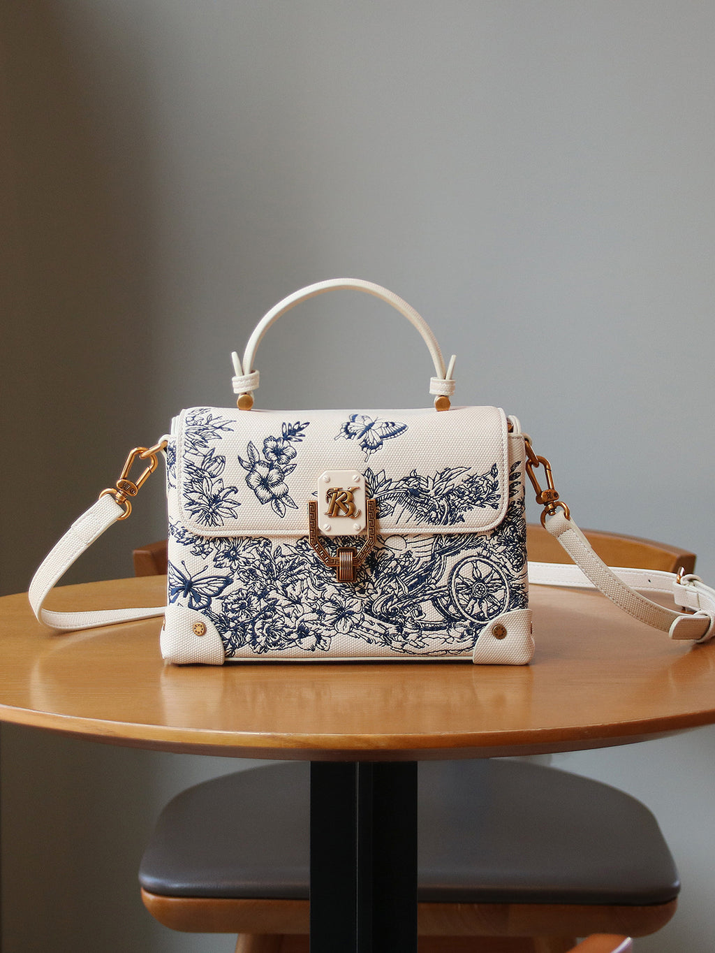 Women's Embroidered Luxury Tote Crossbody Bag