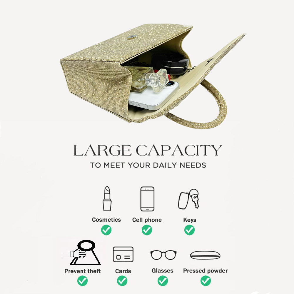 Elegant Gold Crinkle Party Bag