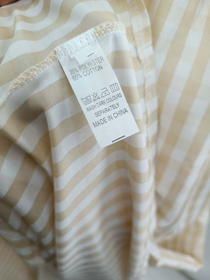 Sleeveless A-Line Plaid Swing