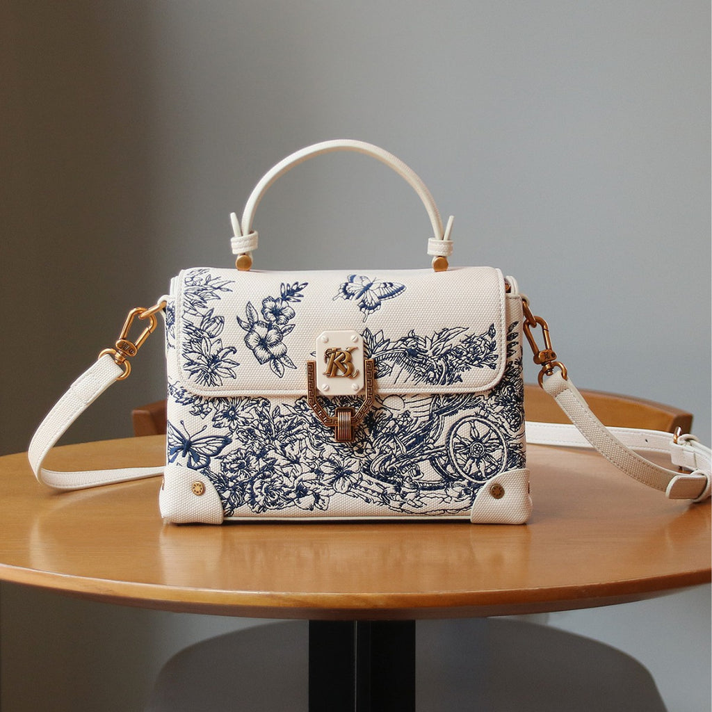 Women's Embroidered Luxury Tote Crossbody Bag
