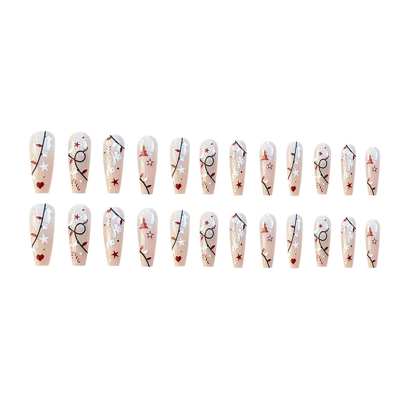 Christmas Ballet Fake Nails
