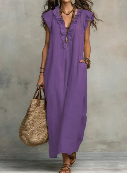 Elegant A-Line Dress with Pockets