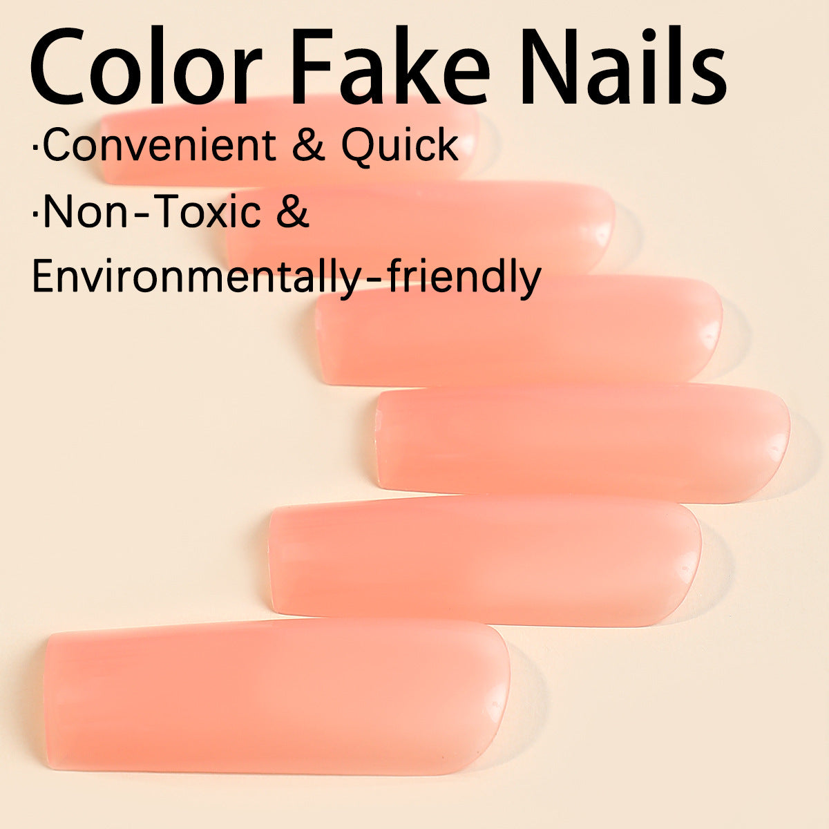 Solid Color Fake Nails
