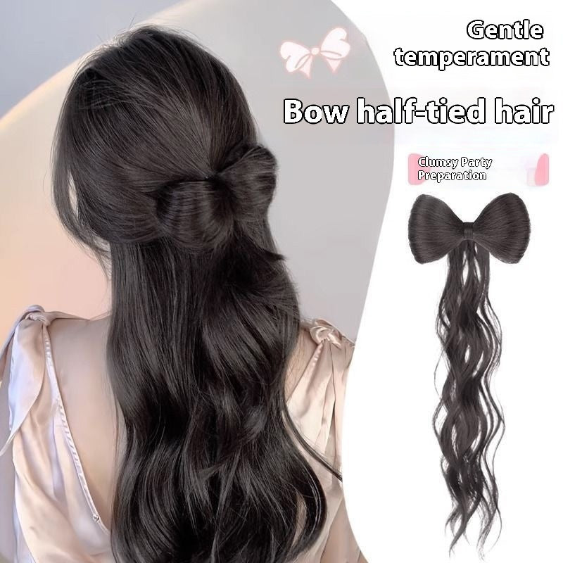 Lazy Bow Braid Hairpiece | Instant Bun & Ponytail Extension