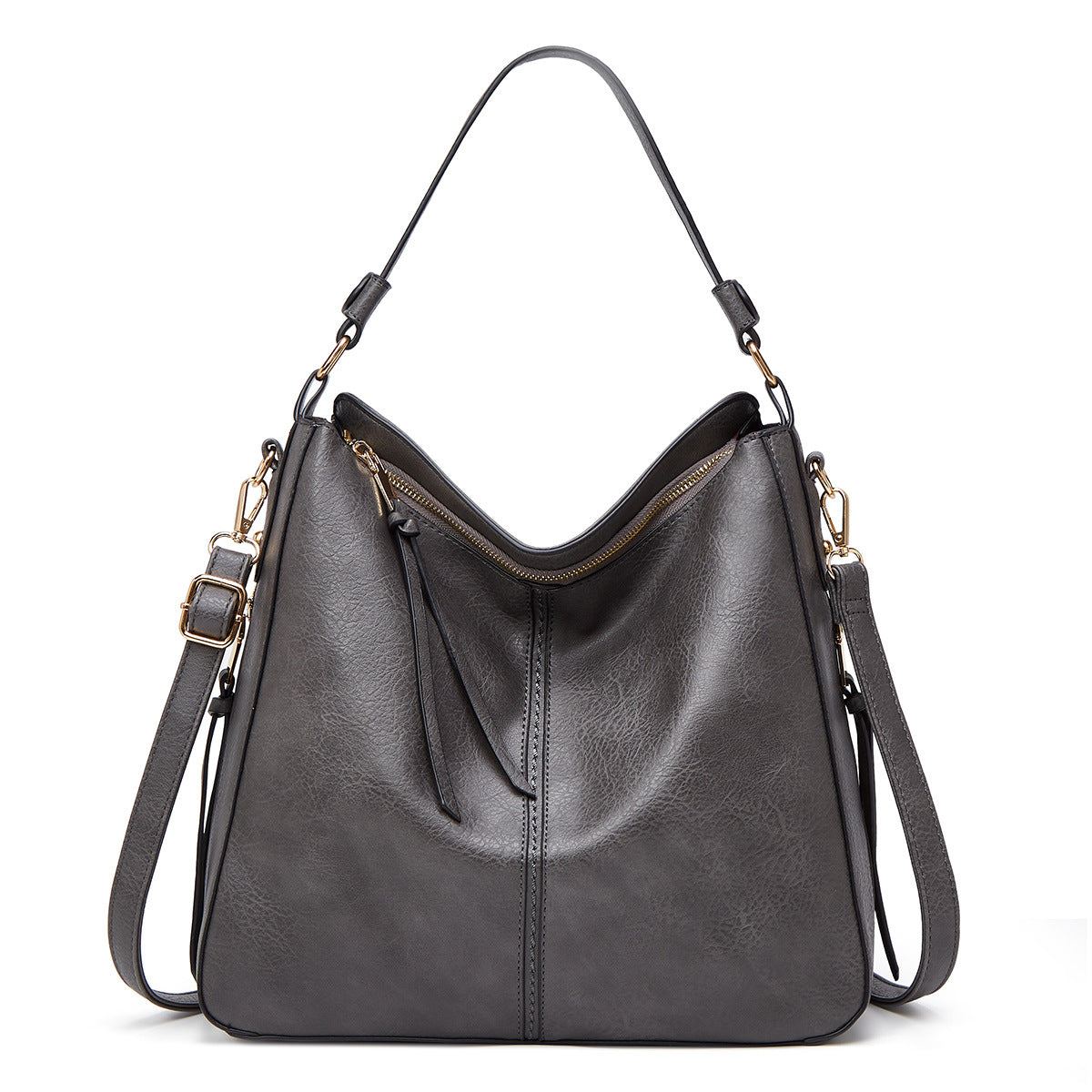 Hobo Zipper Bucket Bag