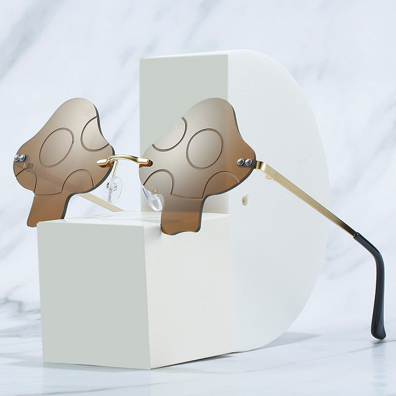 Irregular Mushroom-shaped Sunglasses For Women