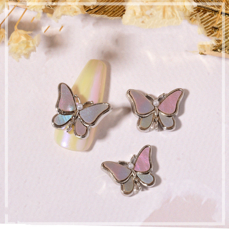 Crystal Butterfly Nail Charm