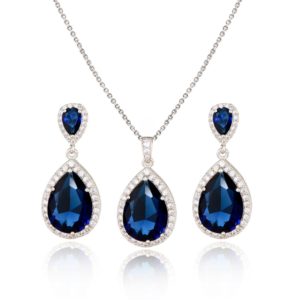 Necklace Eardrops Suit Bride Wedding Jewelry Simple Graceful