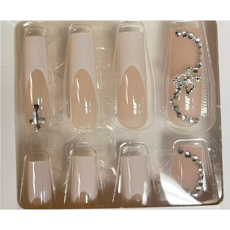 24pcs Long White Flower