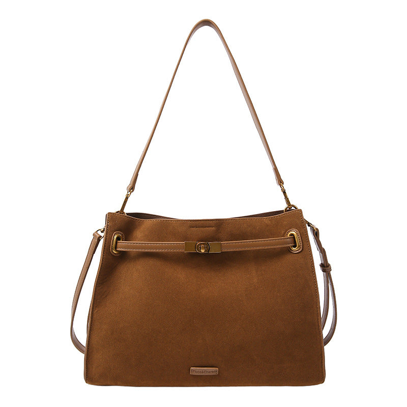 Casual Stylish High-capacity Matte Leather Bag