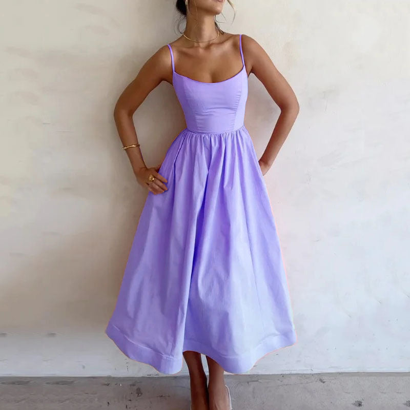 Sleek Spaghetti Strap Dress