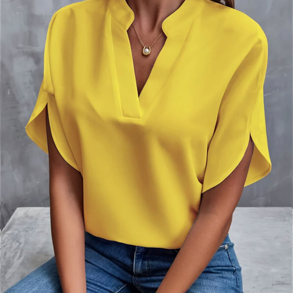 V-Neck Chiffon Summer Shirt