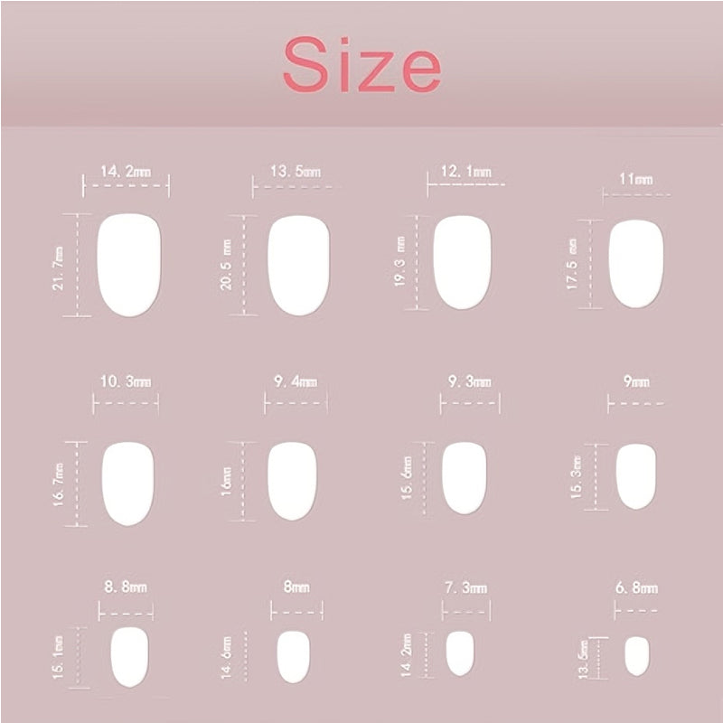 24pcs Aurora White Nails