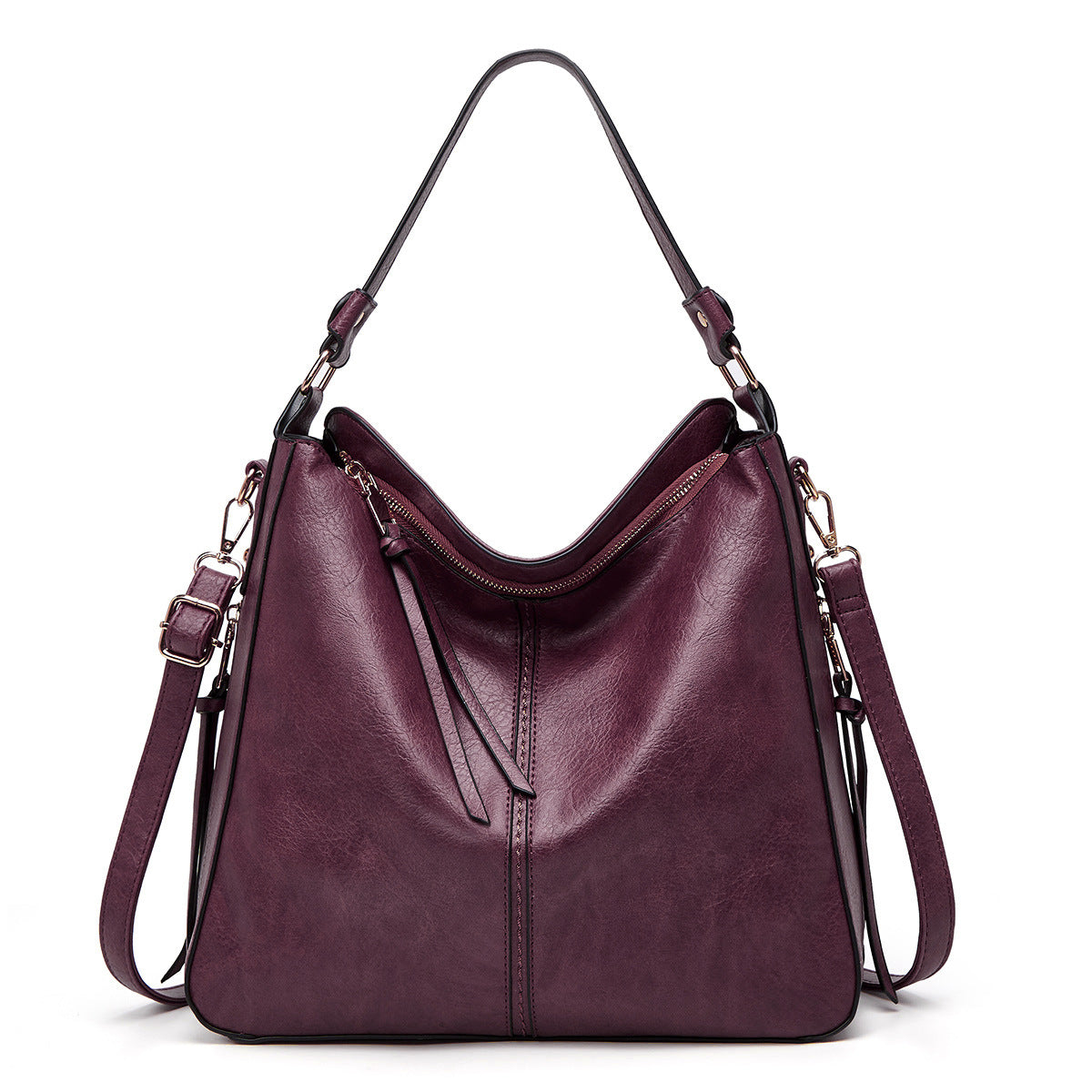 Hobo Zipper Bucket Bag