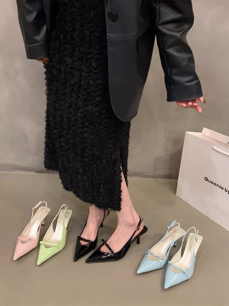 2026 Bow One-Strap Thin Heel Sandals