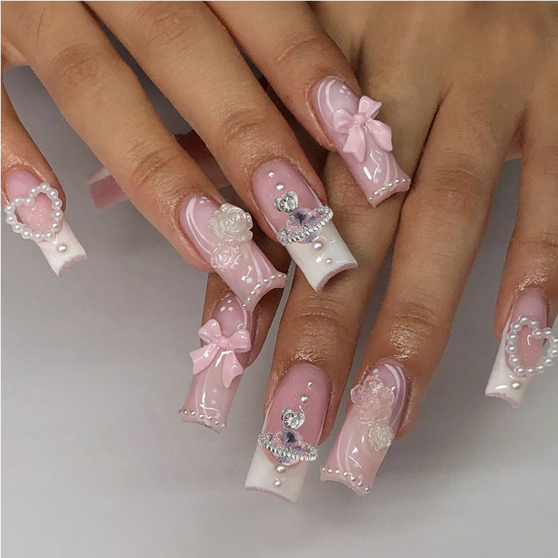 24pcs Planet Pearl Nails