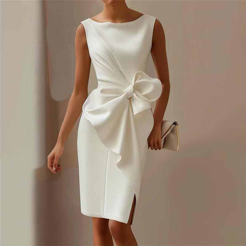 Sleeveless Bowknot Party Dress