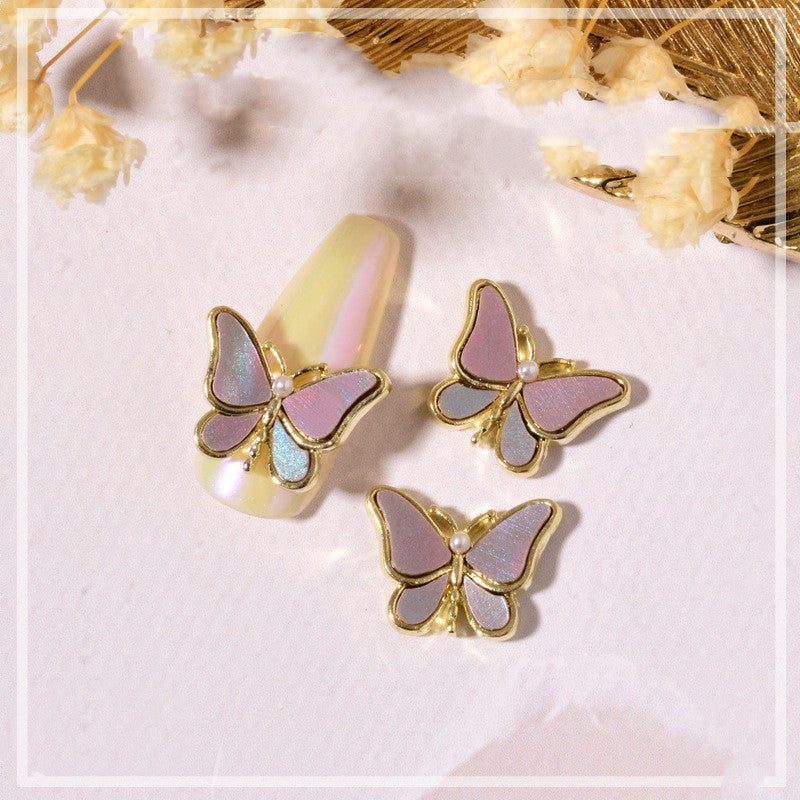 Crystal Butterfly Nail Charm