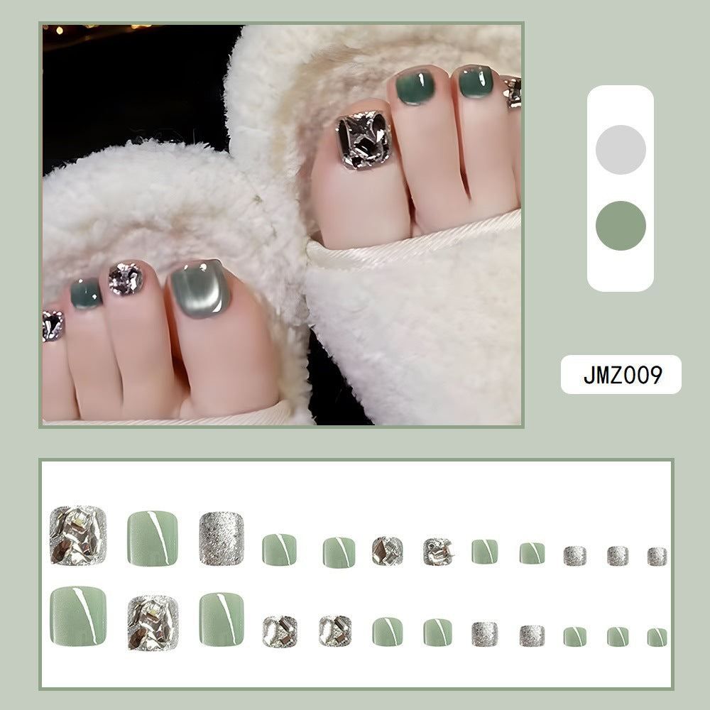 Diamond Ice Cat Eye Nails