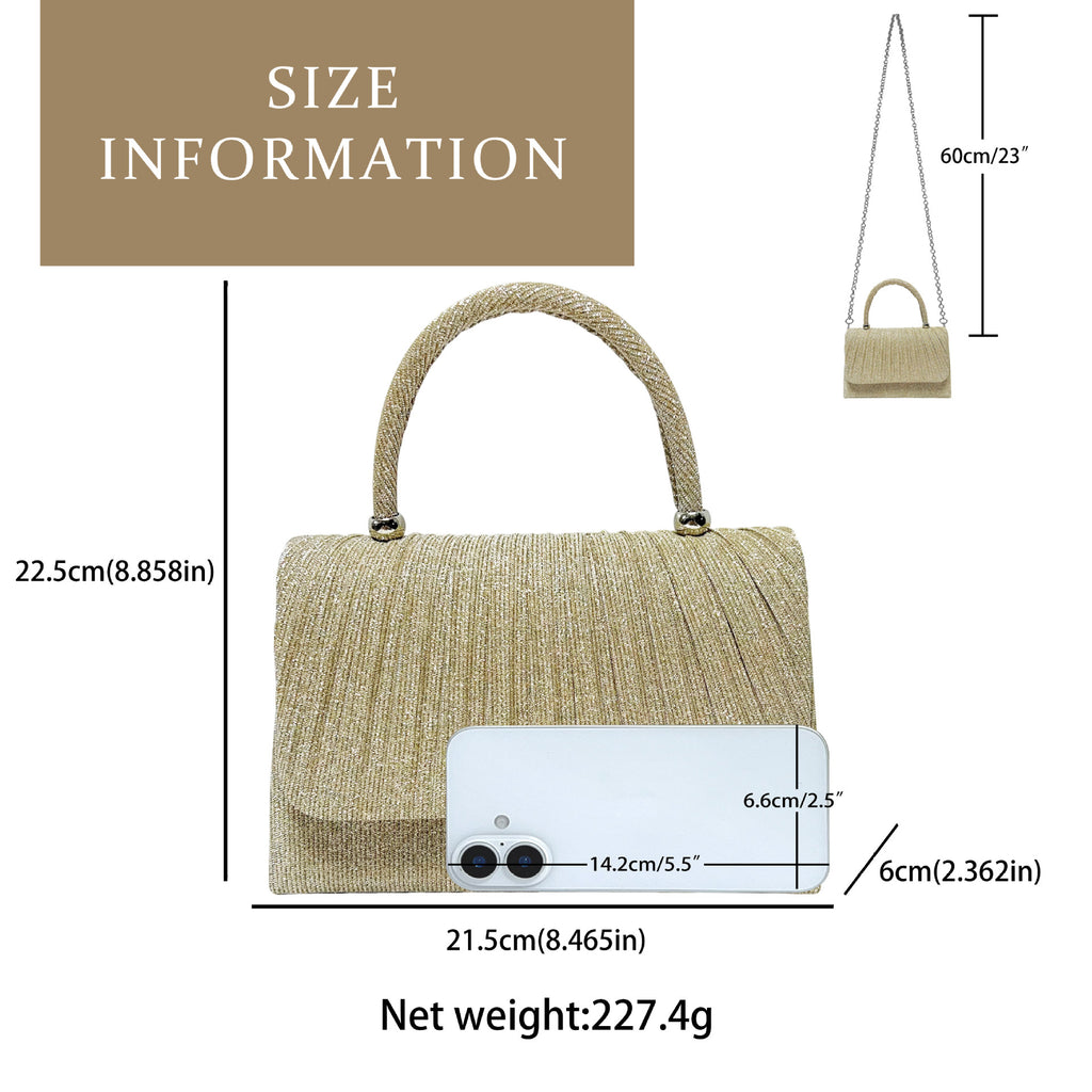 Elegant Gold Crinkle Party Bag