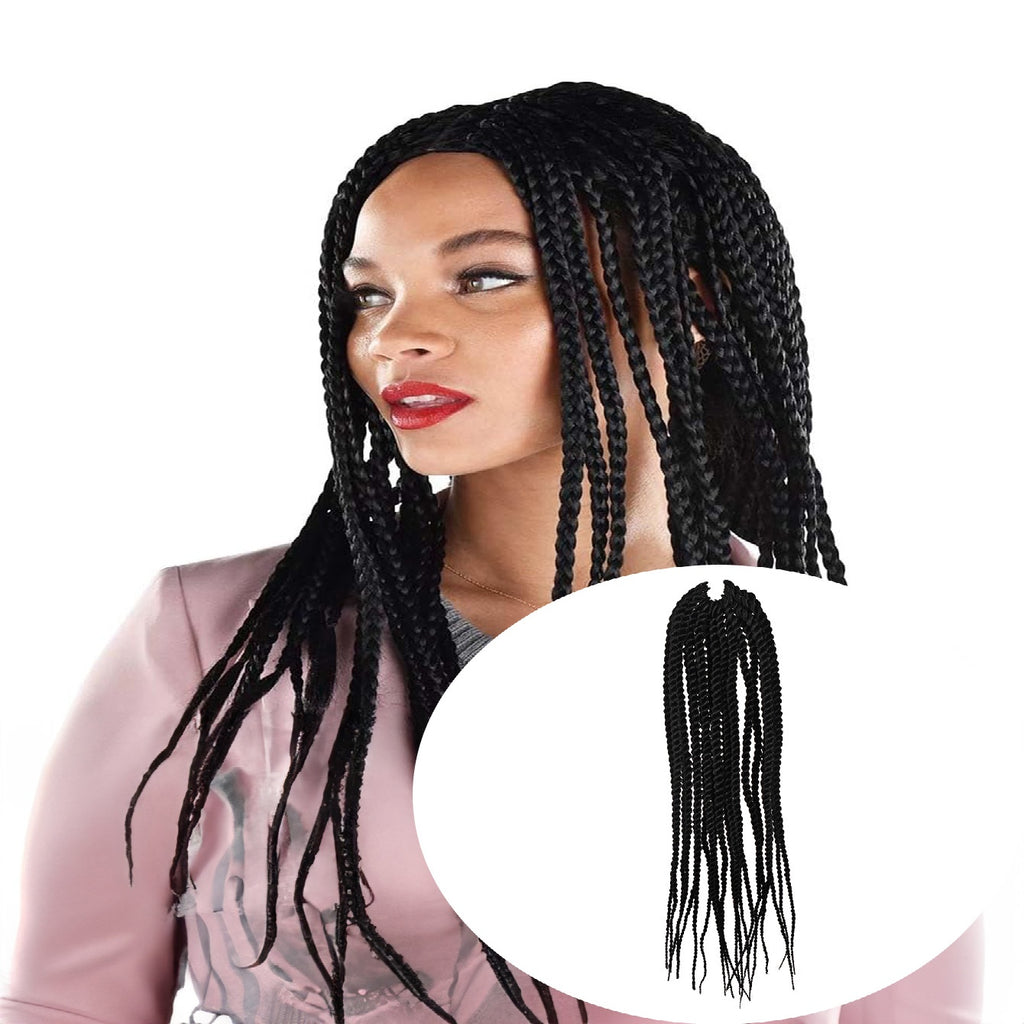 4X EZ Senegalese Crochet Braids | 16" Long Synthetic Hair