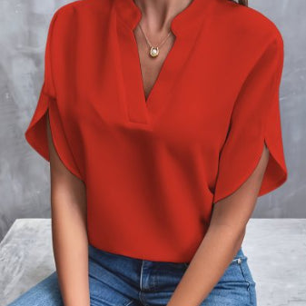 V-Neck Chiffon Summer Shirt