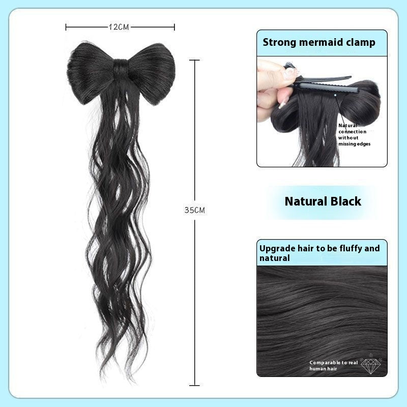 Lazy Bow Braid Hairpiece | Instant Bun & Ponytail Extension