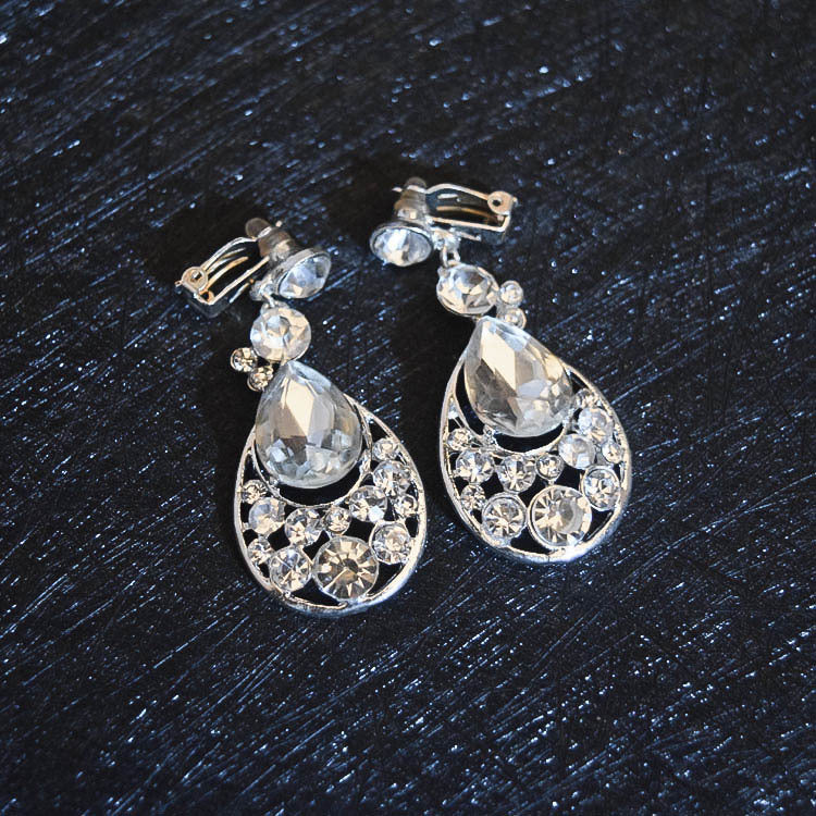 Accessories Crown Necklace Earrings Three-piece Set Wedding Accessories