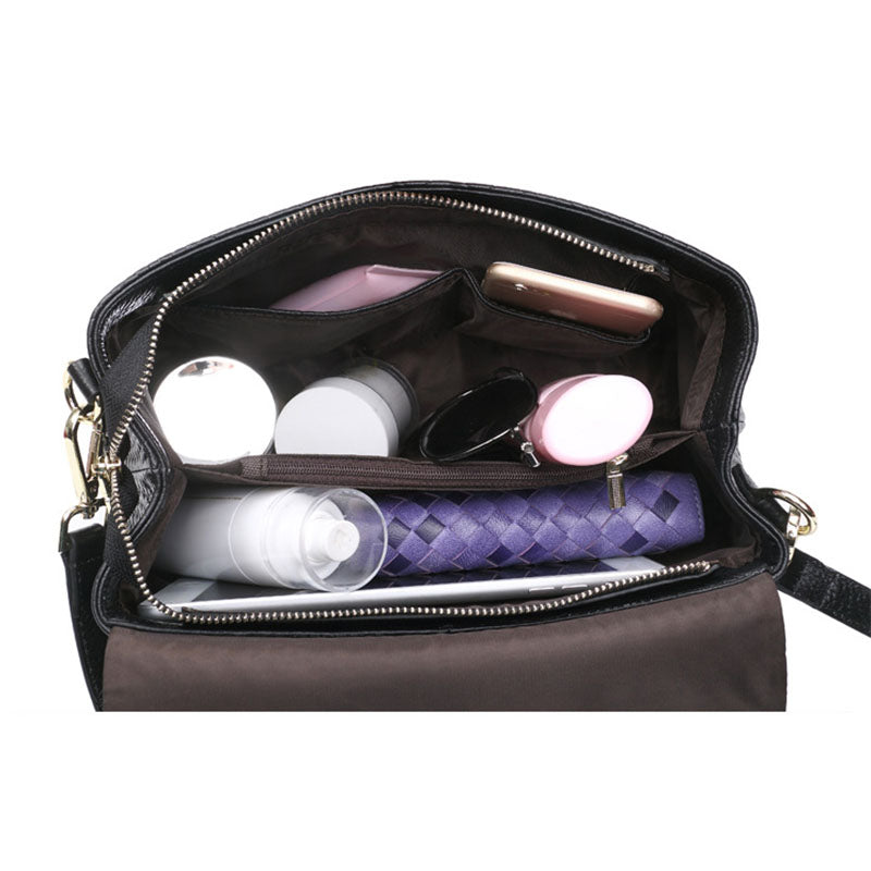 Woven Leather Shoulder Messenger.