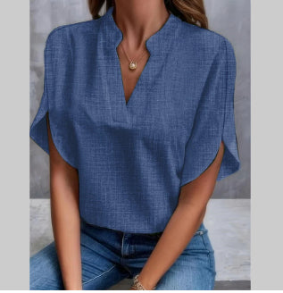 V-Neck Chiffon Summer Shirt