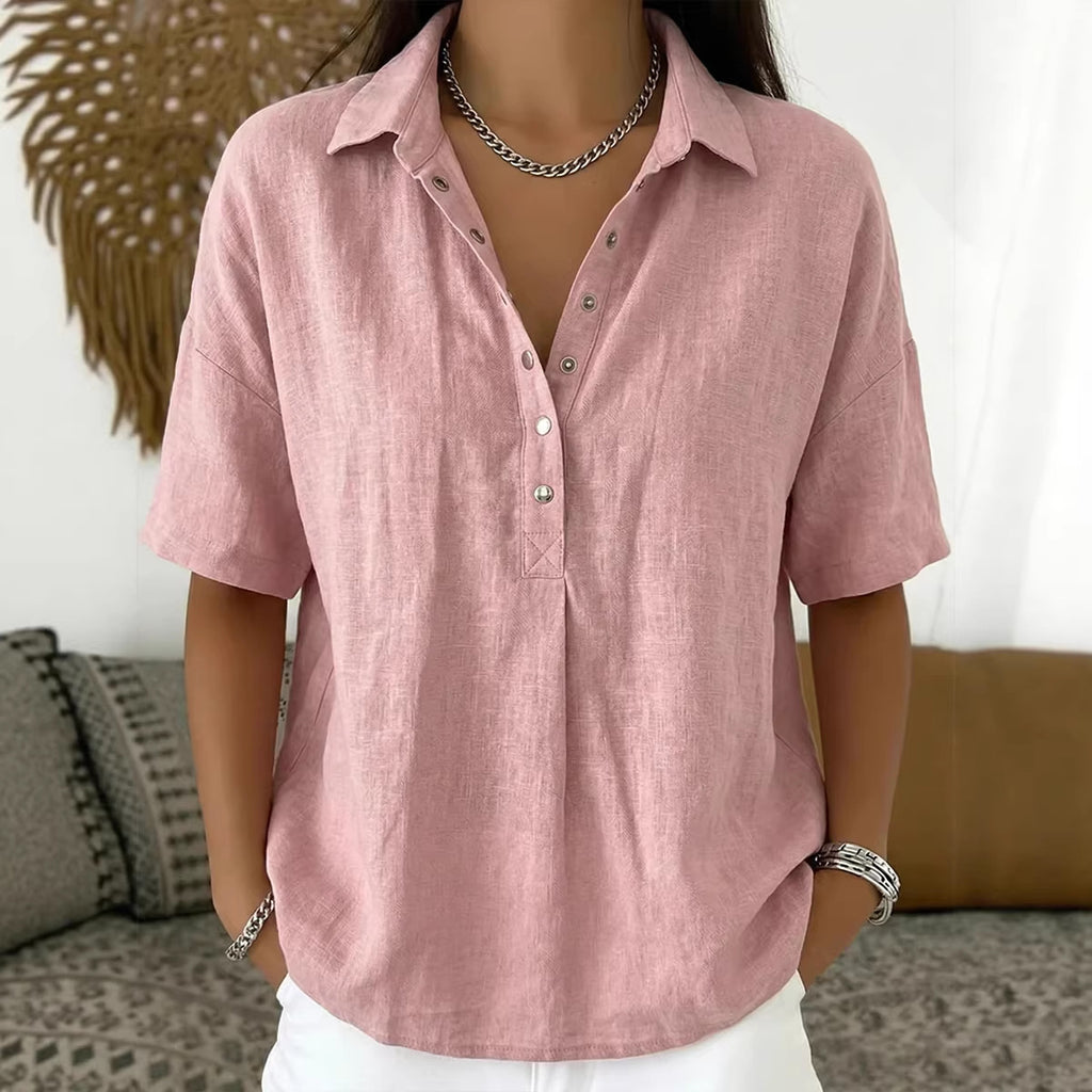 Classic Single-Breasted Lapel Shirt