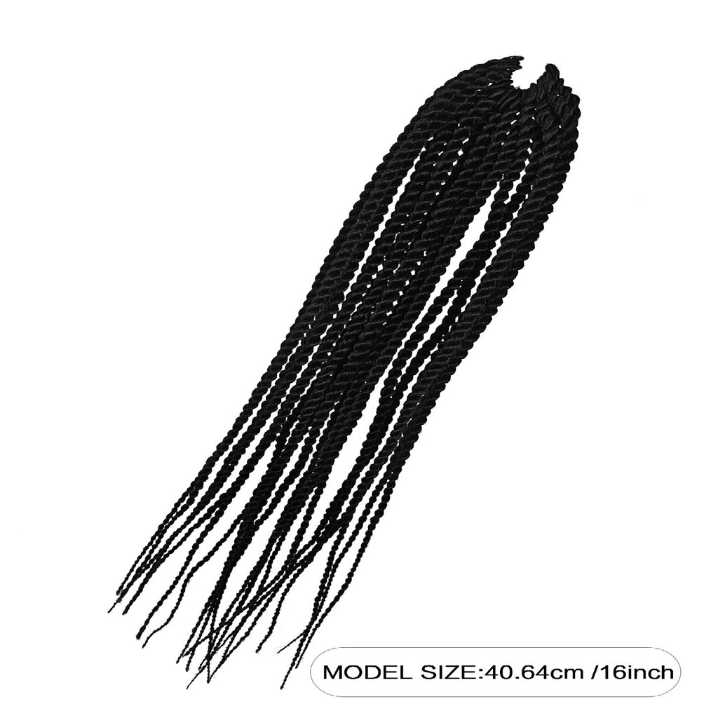 4X EZ Senegalese Crochet Braids | 16" Long Synthetic Hair