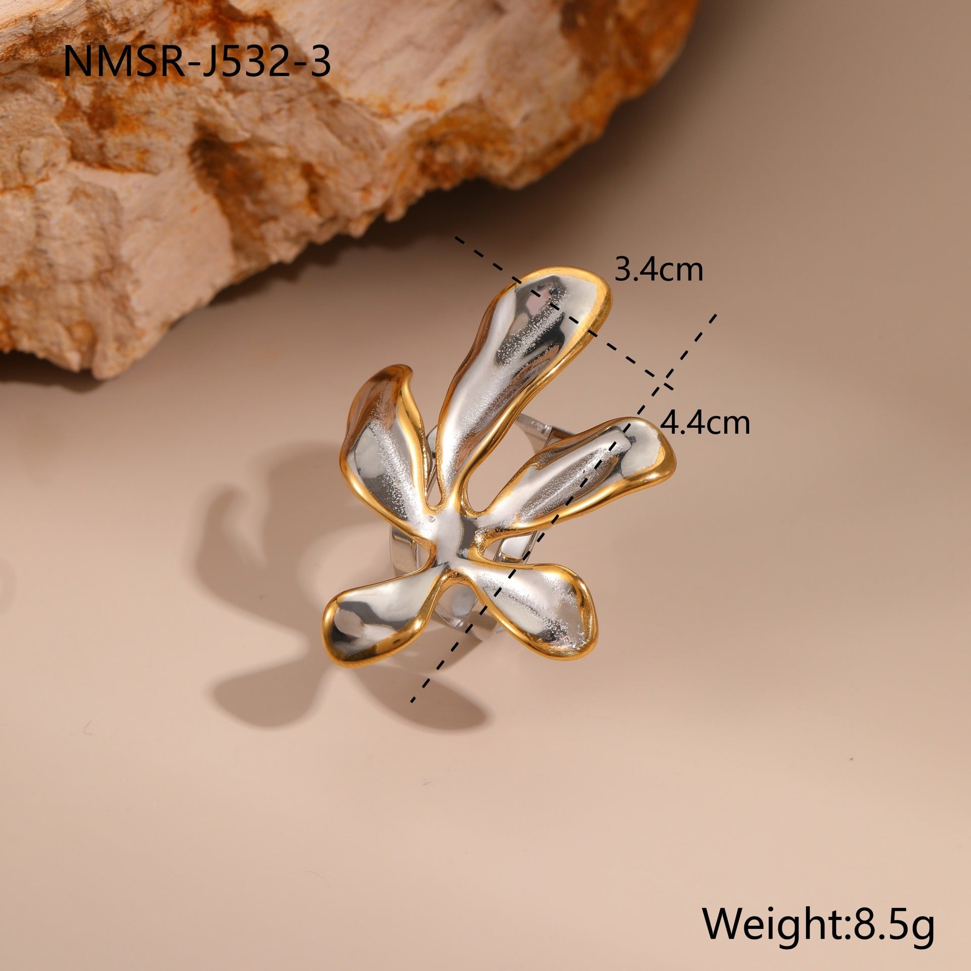 Necklace Titanium Steel Earrings Open Ring
