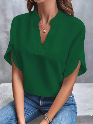 V-Neck Chiffon Summer Shirt