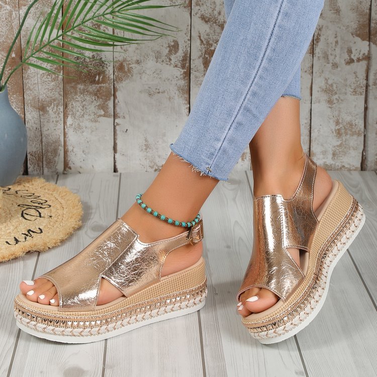 Summer Wedge Hollow Sandals