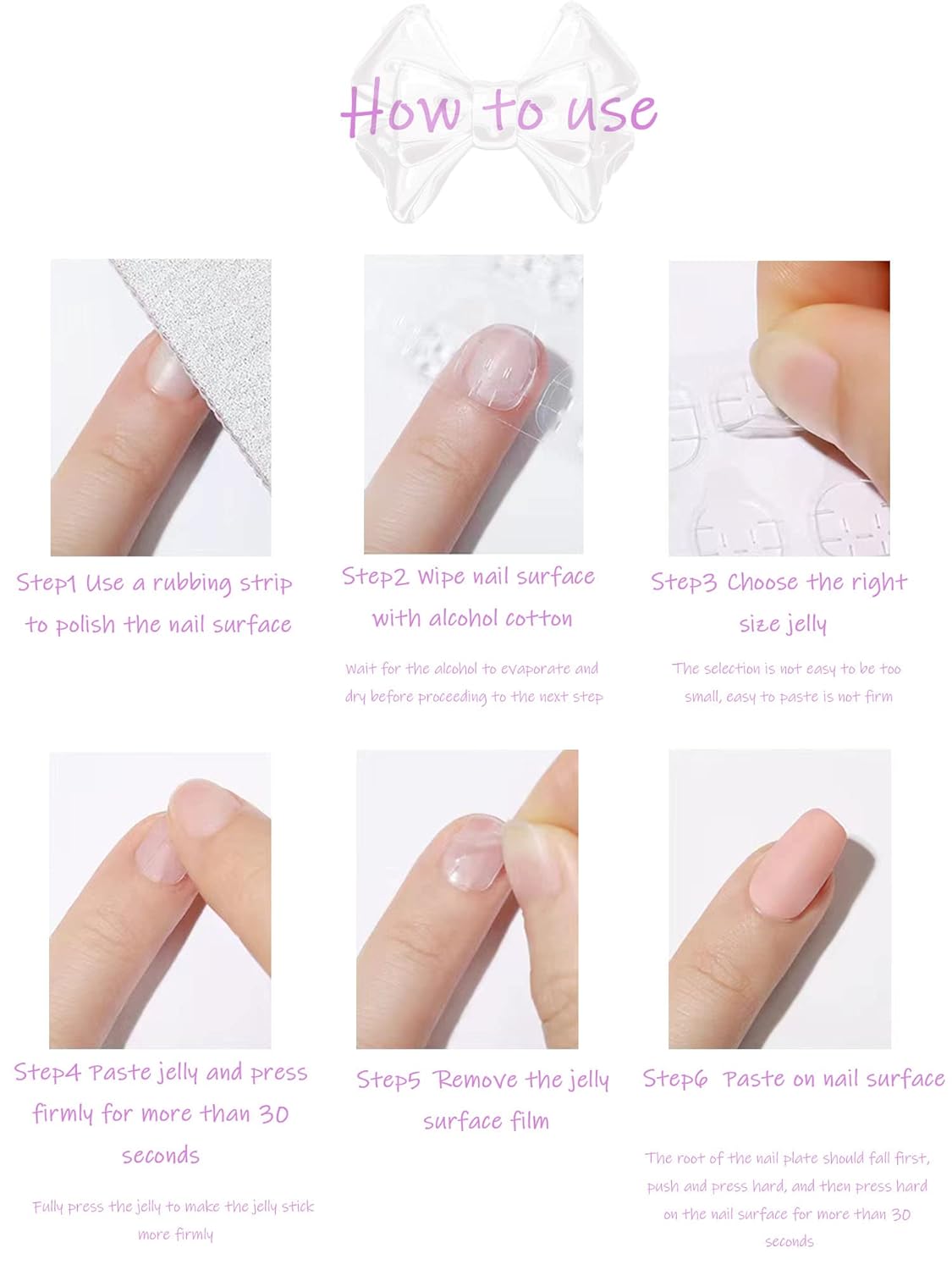 24pcs Purple Devil Nails