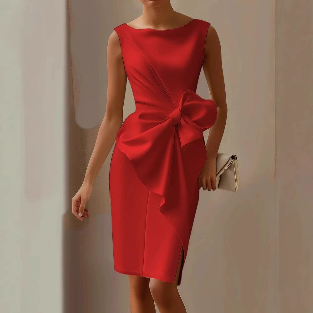 Sleeveless Bowknot Party Dress