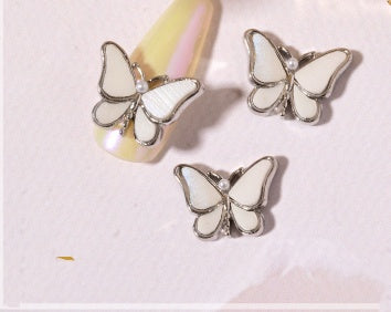 Crystal Butterfly Nail Charm