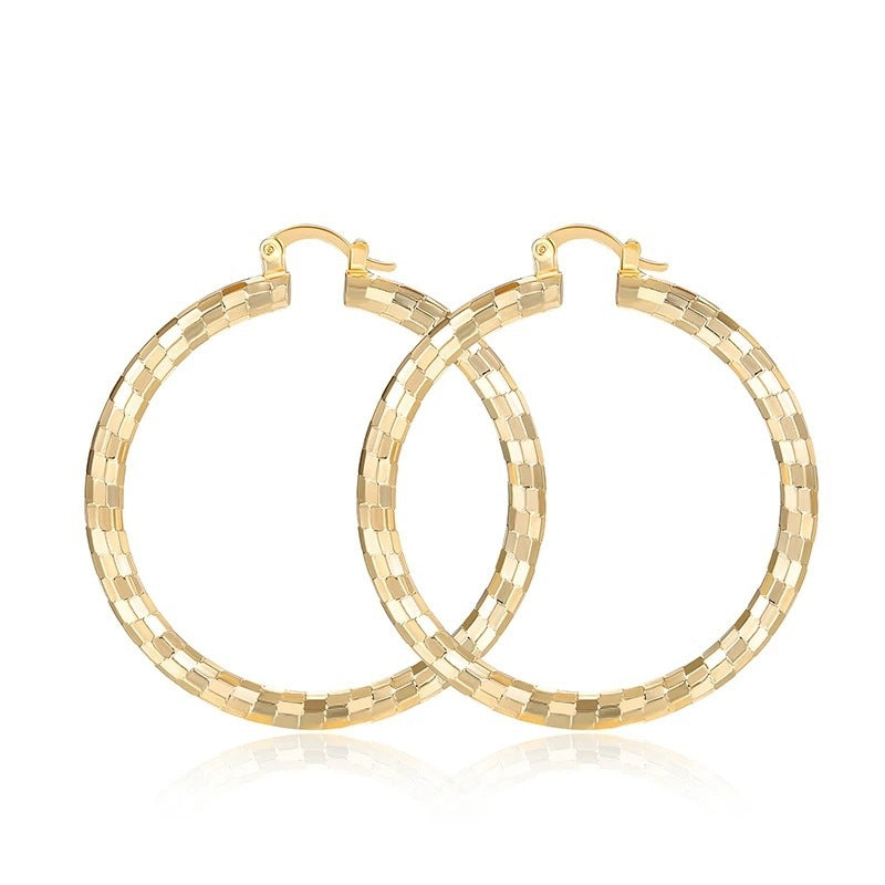 Design Circle Shape Electroplating 18K Gold