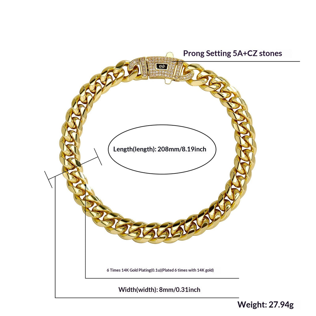 Stainless Steel Cuban Chain, Titanium Steel, Unisex