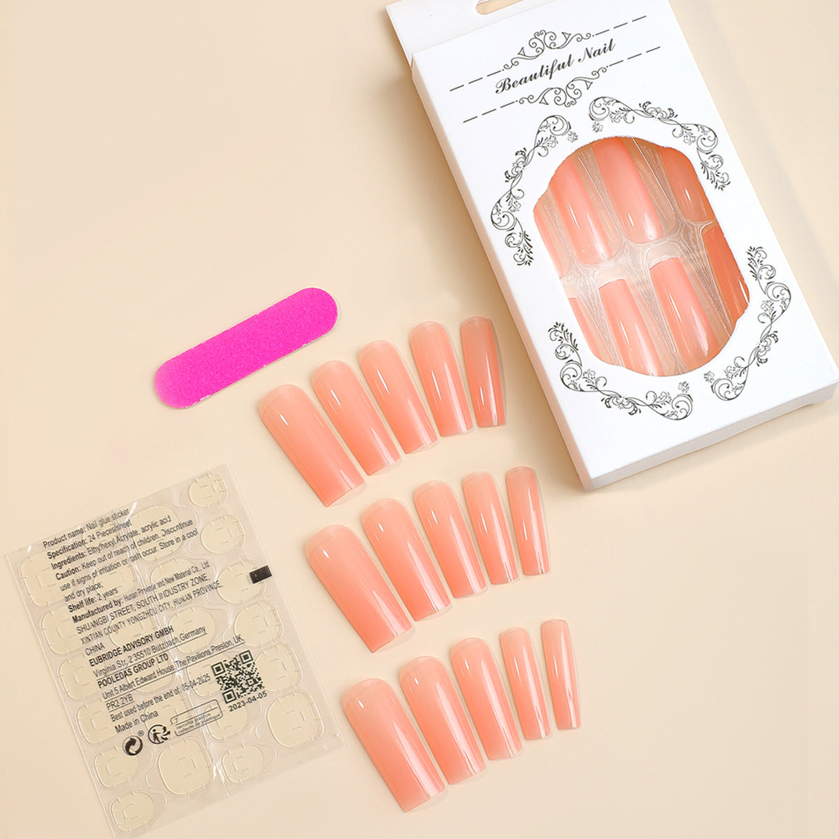Solid Color Fake Nails