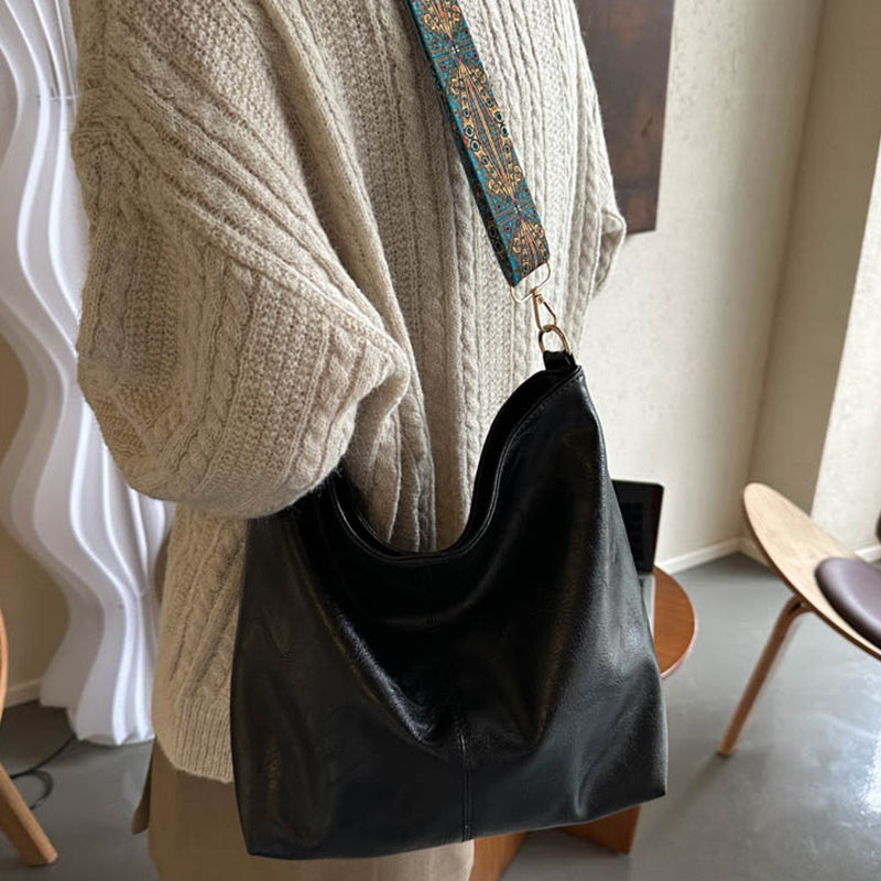 Ethnic Style Large Bucket Bag