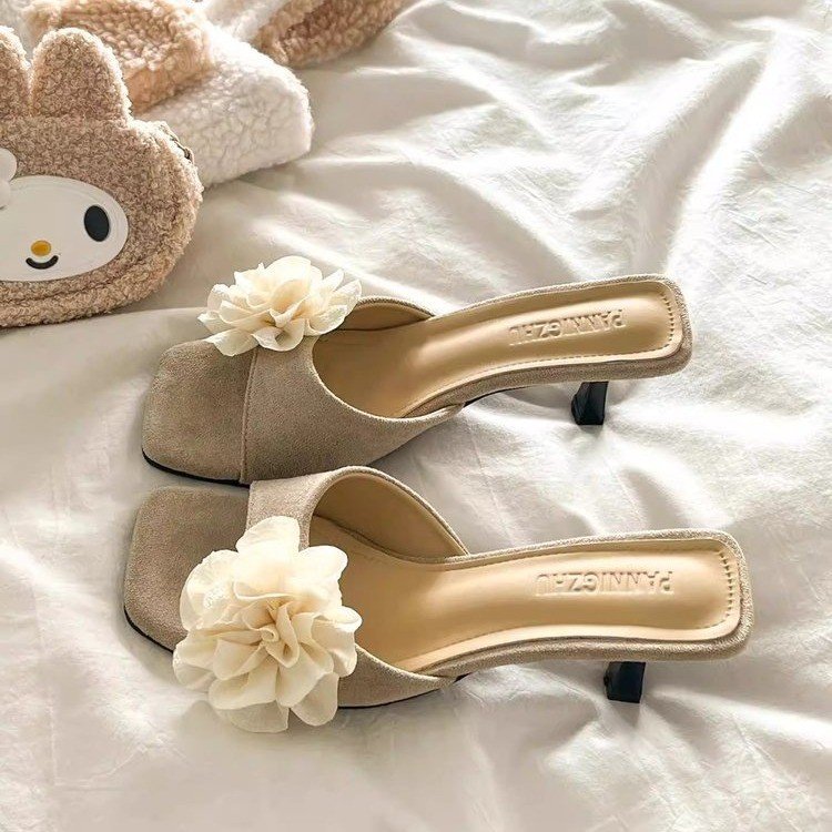 Vintage Floral One-Strap Sandal Slippers For Women, New 2026 Summer Style