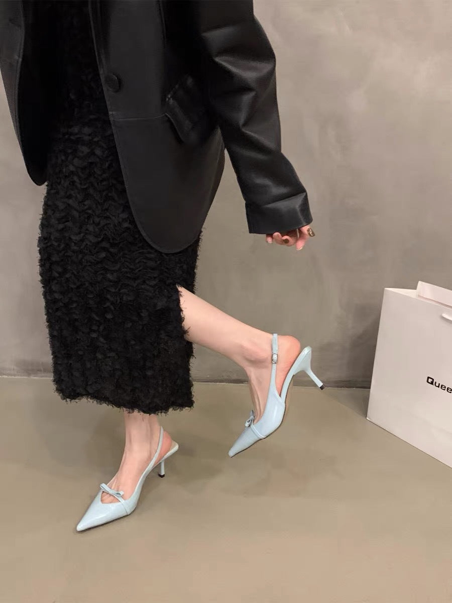 2026 Bow One-Strap Thin Heel Sandals