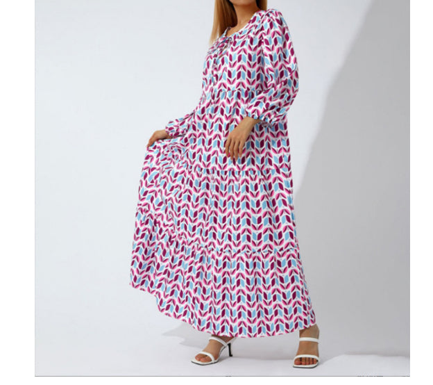 Vintage Bohemian V-Neck Maxi