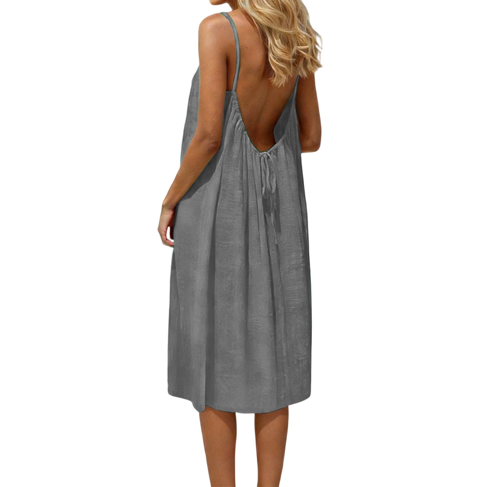 Backless Spaghetti Strap Bodycon