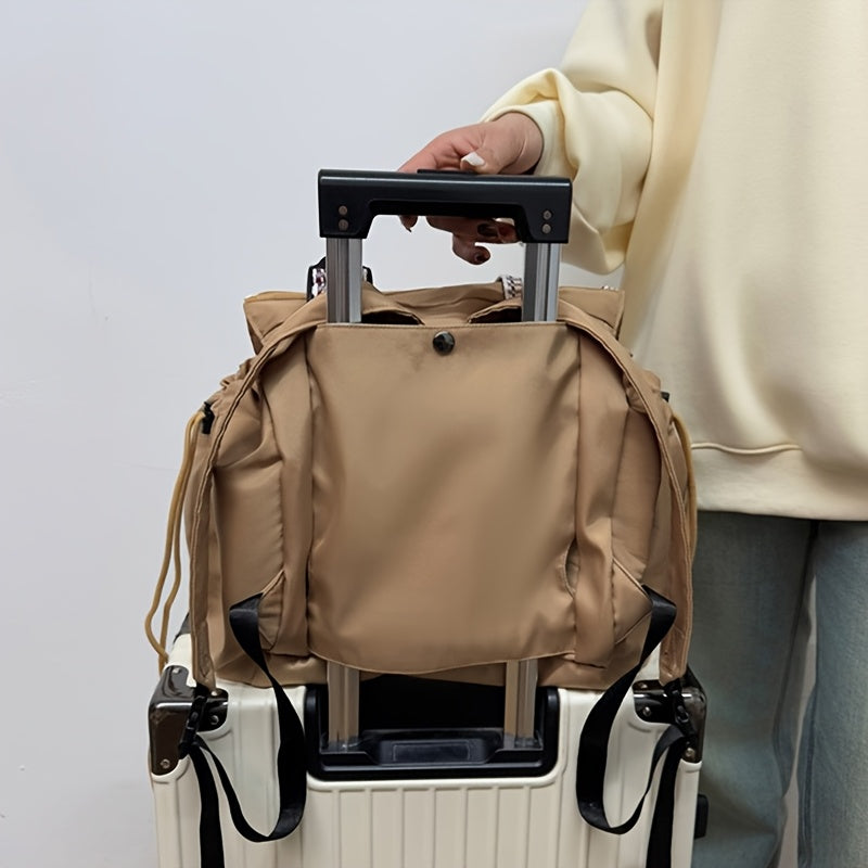 Women’s large waterproof multifunctional backpack, stylish travel bag.