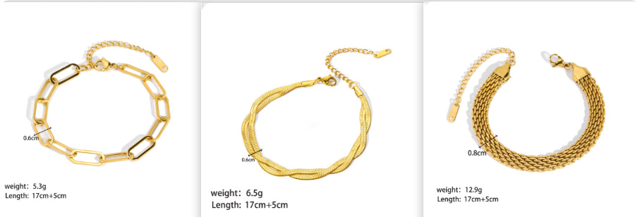 Stainless Steel Ornament Bracelet Female