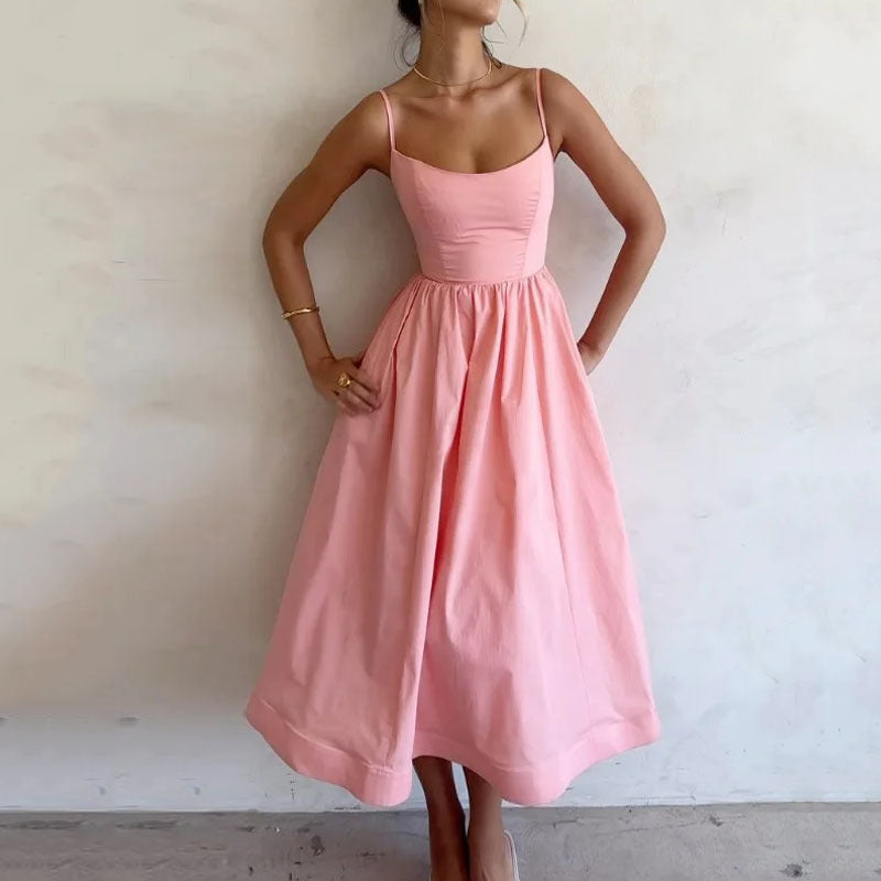 Sleek Spaghetti Strap Dress
