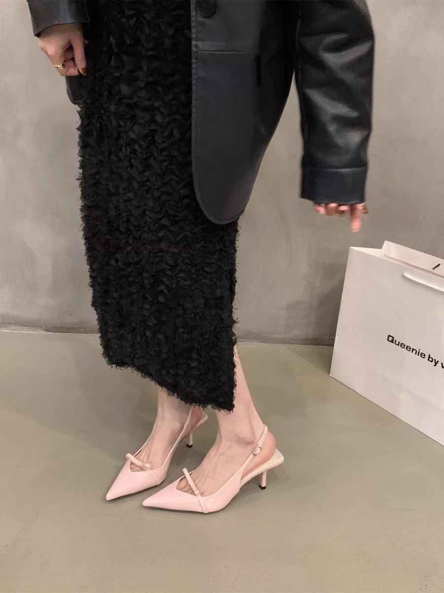2026 Bow One-Strap Thin Heel Sandals